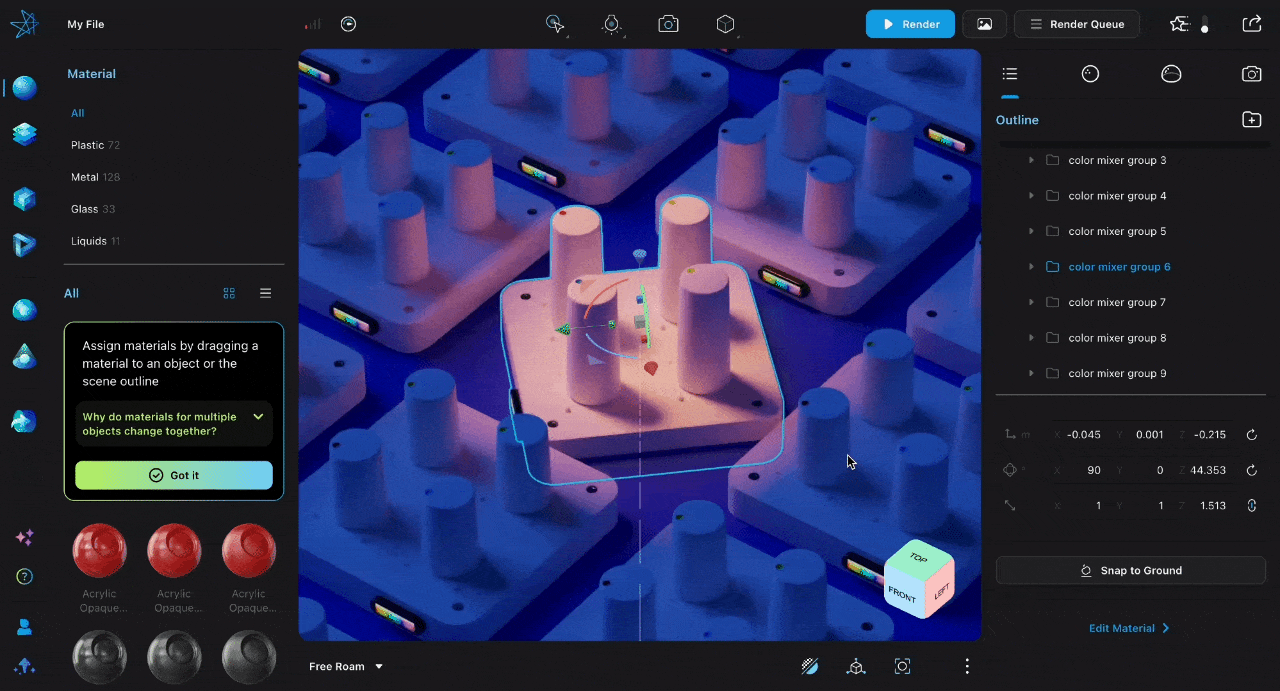 Gizmo design output animation 1